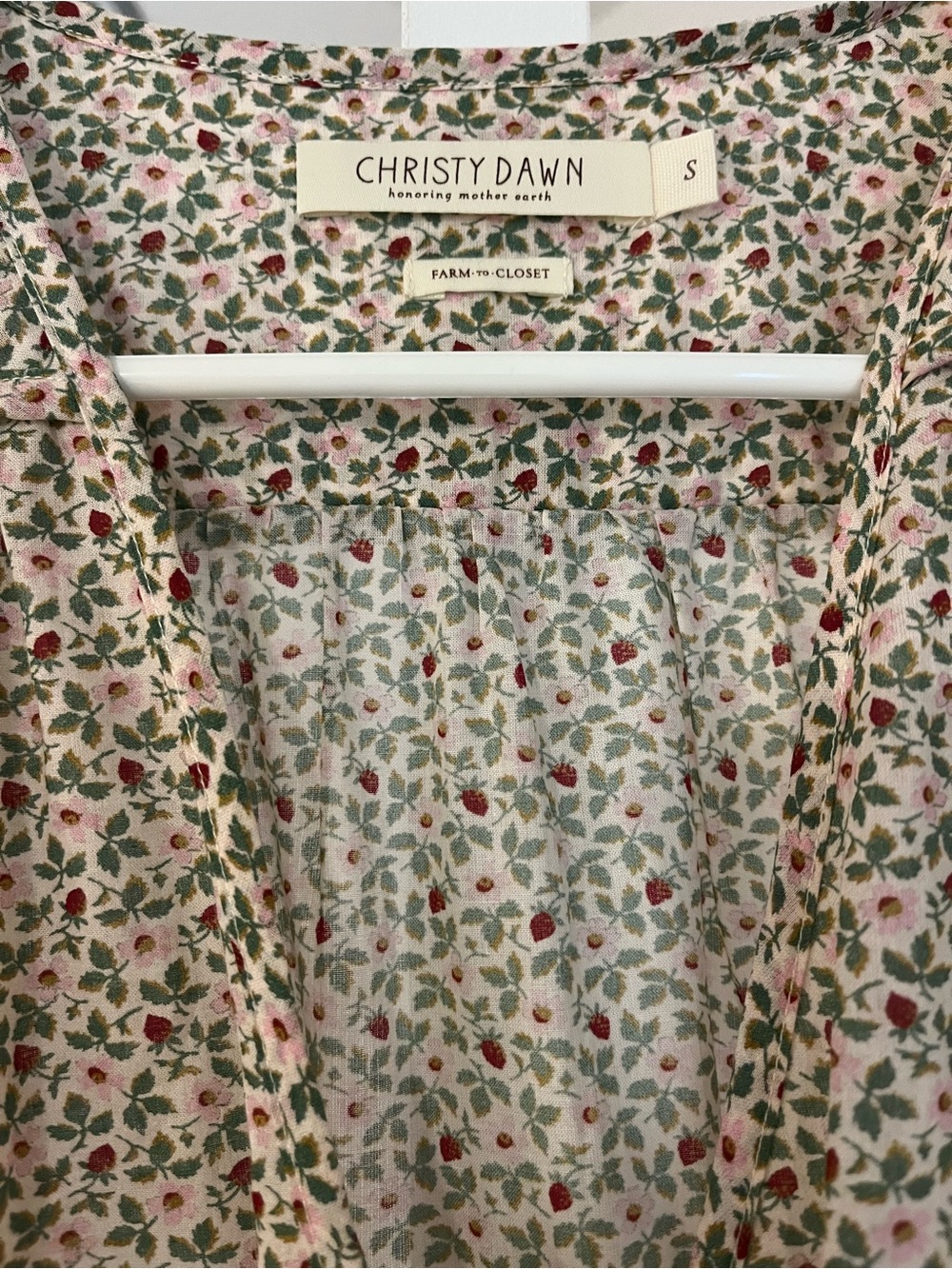NWOT - Christy Dawn Dawn Dress in Strawberry Floral